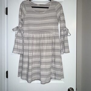 Striped Gray Dress
